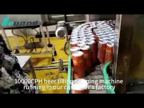 10000 CPH beer filling seaming machine丨Beer filling machine丨2023 易拉罐啤酒灌裝機