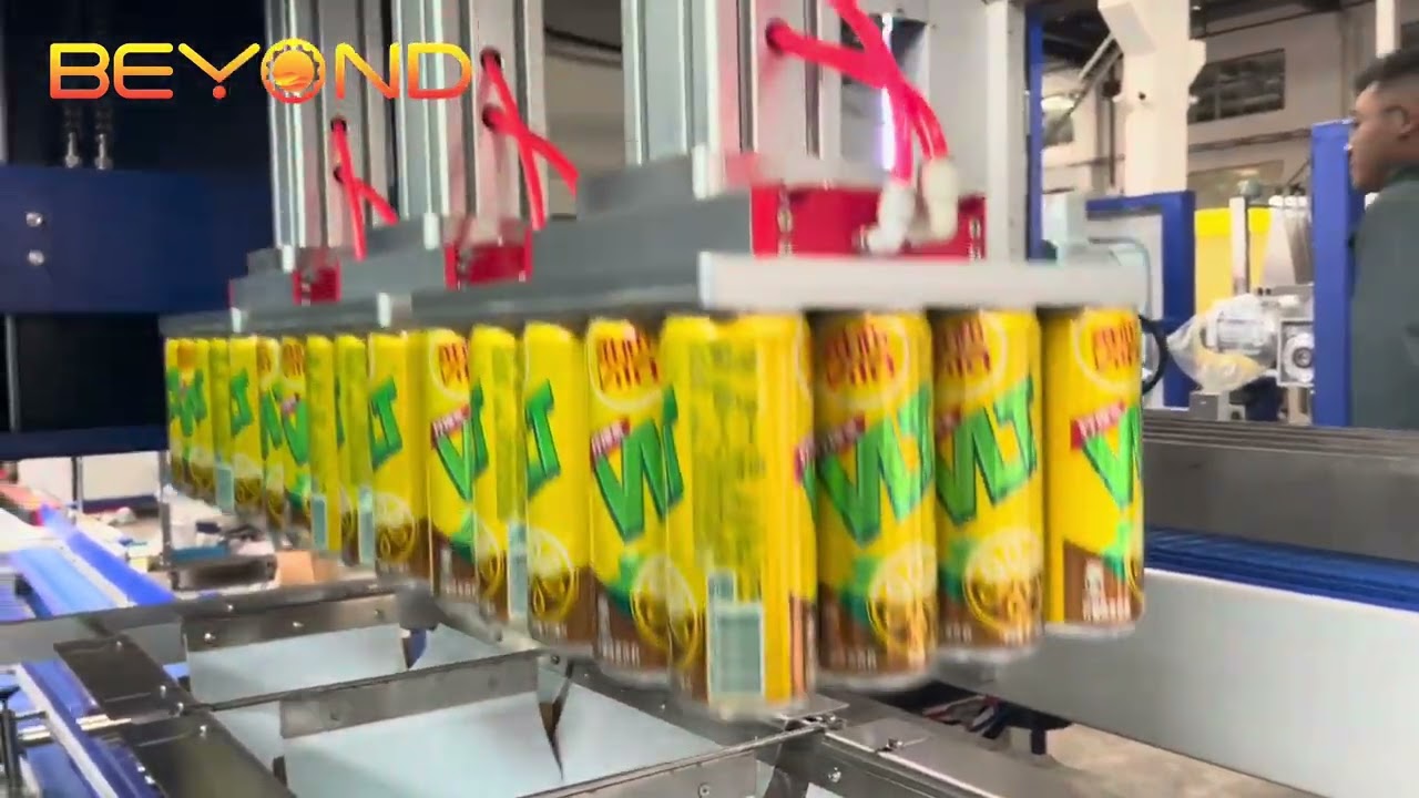 Automatic Carton Packing Machine for Can/2024易拉罐自动纸箱包装机from Beyond Machinery
