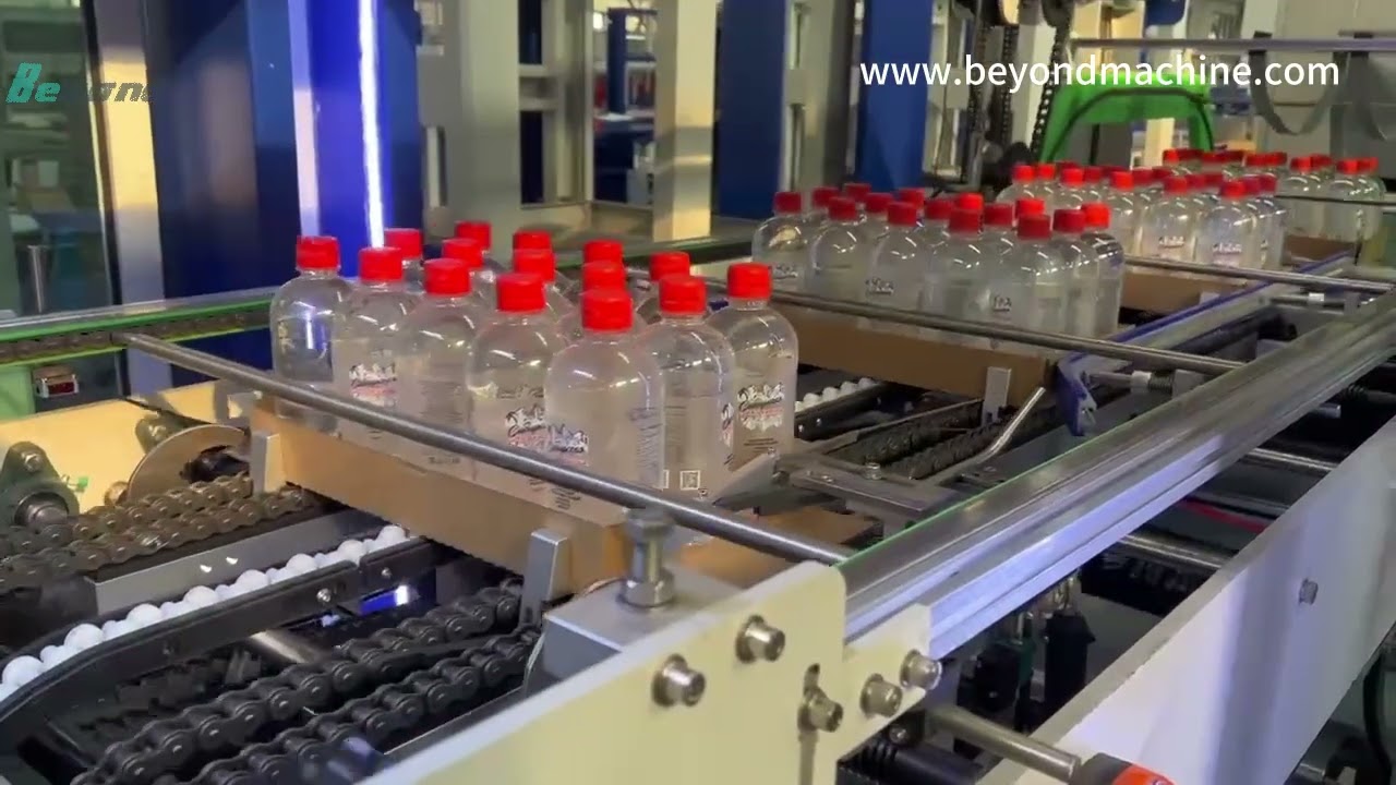 Auto Half-tray PE Film Shrink Wrapping Machine | 2024低速半托膜包机from Beyond Machinery