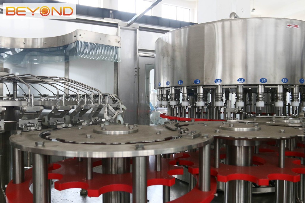 Filling parts on Beyond rotary water filler